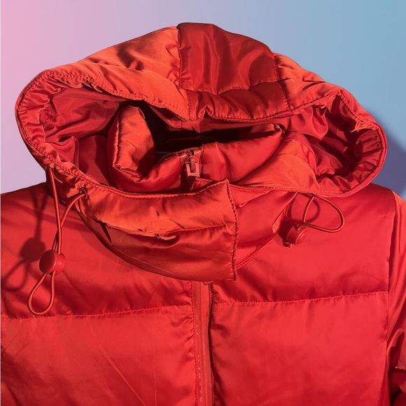 Garage Vibrant Red Quilted Puffer Jacket - Picture 3 of 4